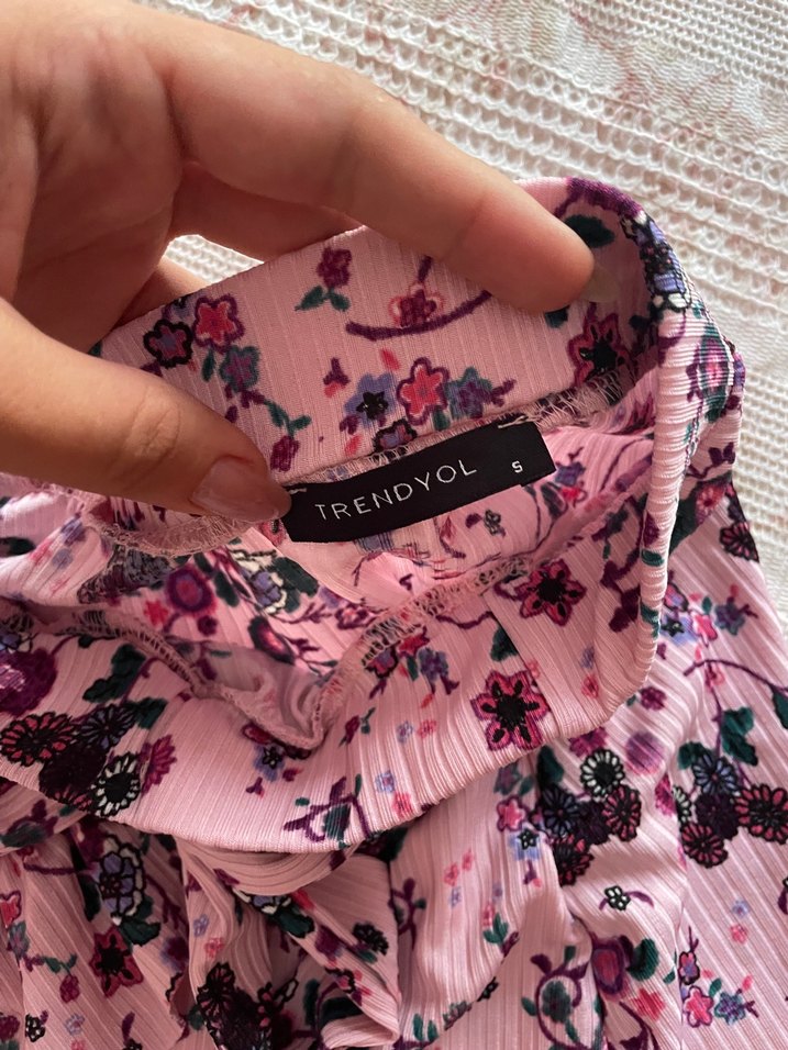 Pembe Volanlı Mini Etek - Görsel 3