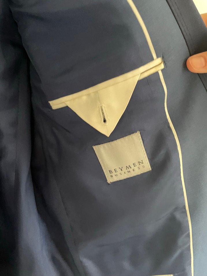 Lacivert Modern Klasik Damat Takımı - Görsel 3