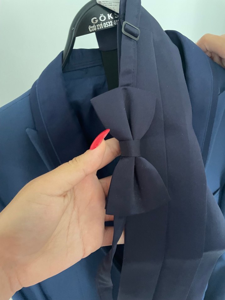 Lacivert Modern Klasik Damat Takımı - Görsel 4