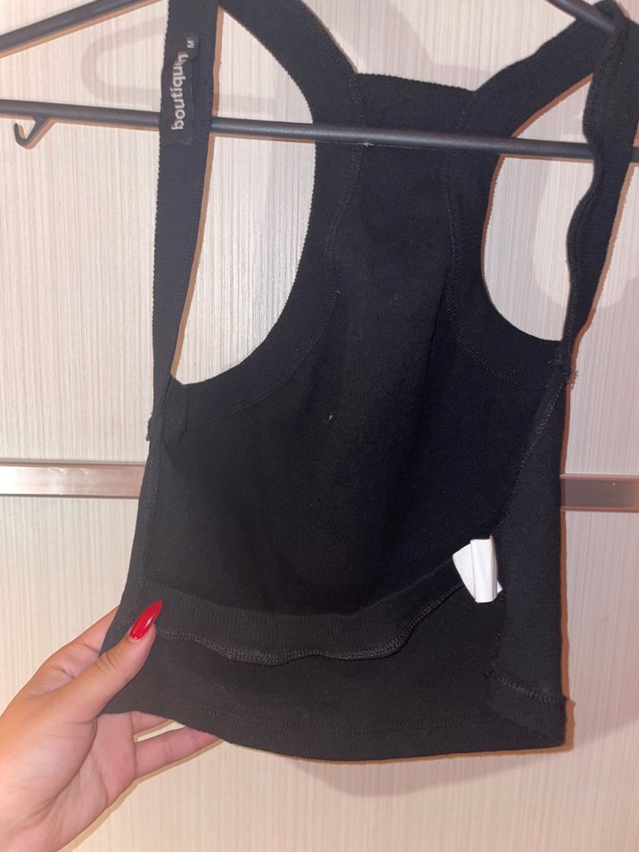 Siyah Yüksek Yakalı bluz - Görsel 2