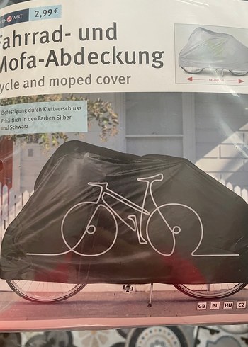 Bisiklet ve Moped Örtüsü, Siyah - Görsel 2