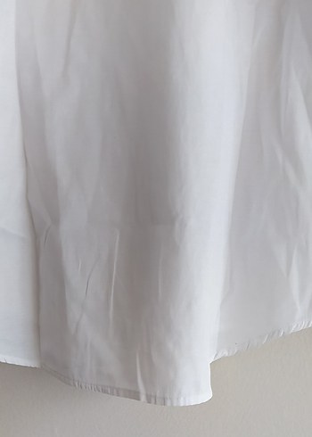 Çizgili Yaka Detaylı Beyaz Erkek Gömlek - Görsel 5