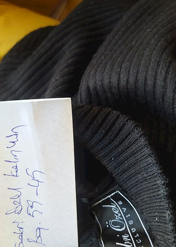 Kadın Siyah Boğazlı Örgü Yün Kazak - Görsel 14