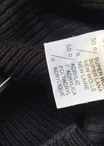 Kadın Siyah Boğazlı Örgü Yün Kazak - Görsel 10