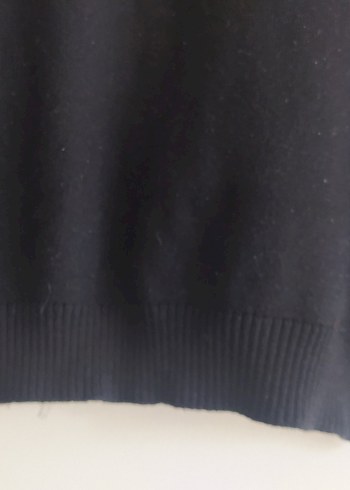 merinos Yün mont Siyah Triko Yelek kazak hiç giyilmedi - Görsel 6