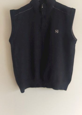 merinos Yün mont Siyah Triko Yelek kazak hiç giyilmedi - Görsel 3