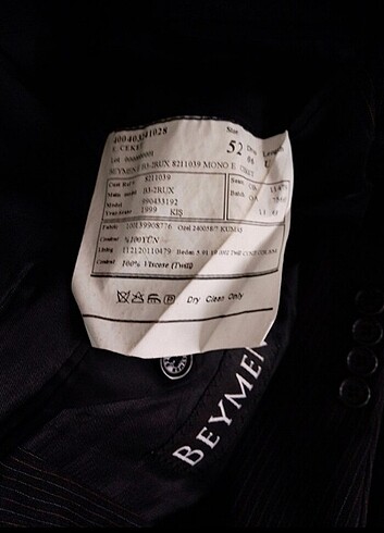 Beymen markali ince çizgili saf yün ceket - Görsel 3