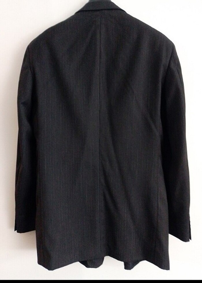 Beymen markali ince çizgili saf yün ceket - Görsel 2