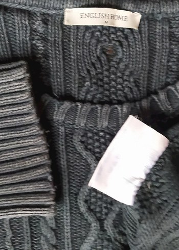 English home Gri Örgü Kazak unisex - Görsel 9