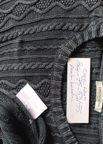 English home Gri Örgü Kazak unisex - Görsel 10