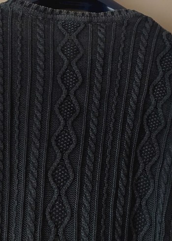 English home Gri Örgü Kazak unisex - Görsel 3