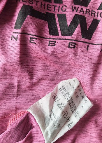 Spor tişörtü üçgen Pembe Baskılı Kısa Kollu, Salaş esnek - Görsel 7