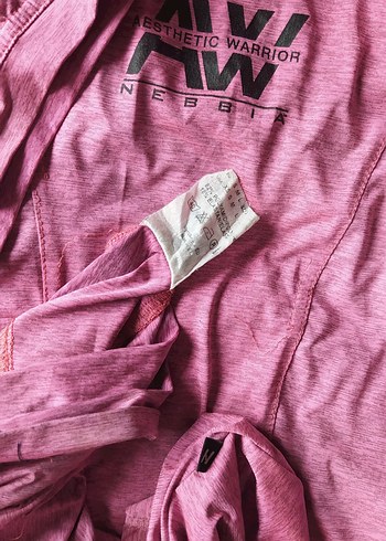 Spor tişörtü üçgen Pembe Baskılı Kısa Kollu, Salaş esnek - Görsel 8