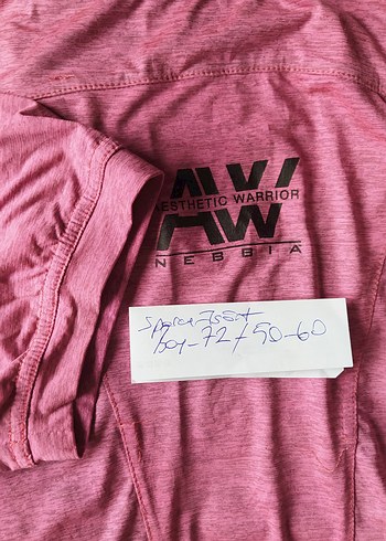 Spor tişörtü üçgen Pembe Baskılı Kısa Kollu, Salaş esnek - Görsel 5