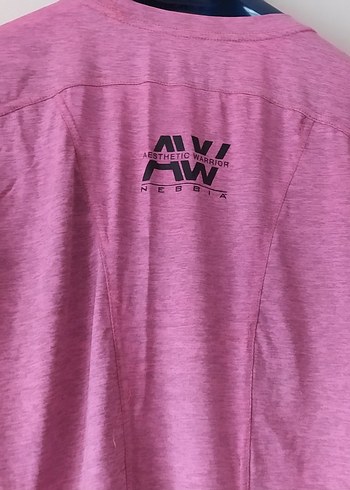 Spor tişörtü üçgen Pembe Baskılı Kısa Kollu, Salaş esnek - Görsel 11