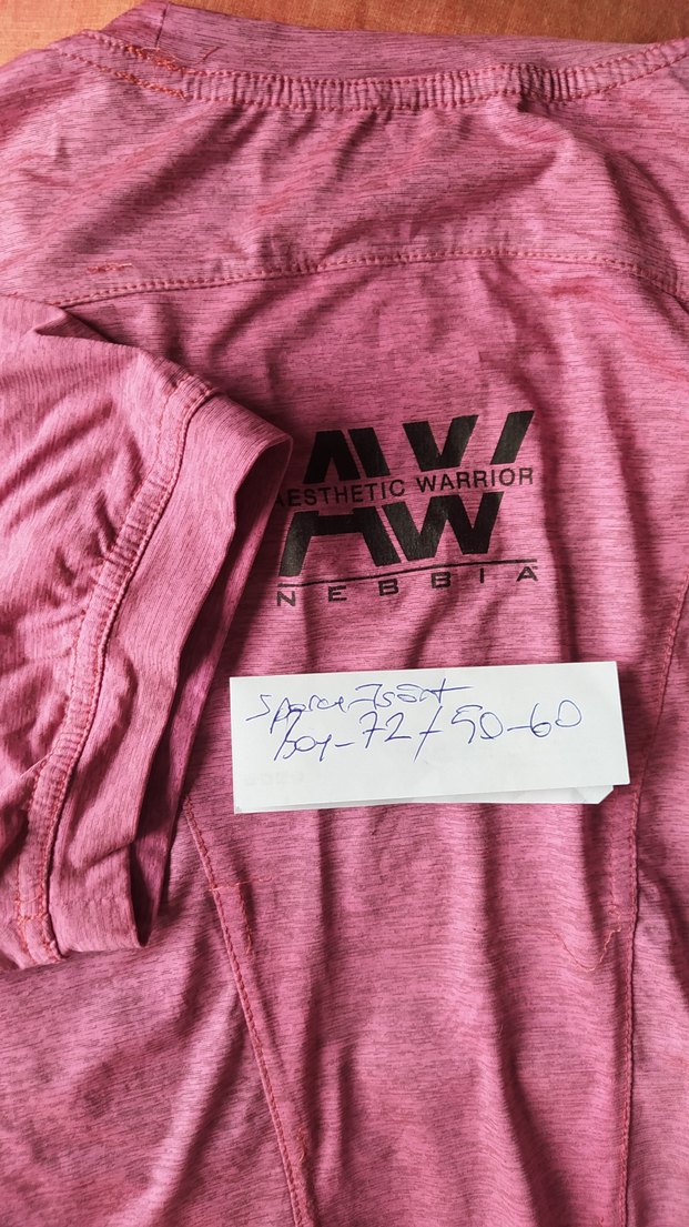 Spor tişörtü üçgen Pembe Baskılı Kısa Kollu, Salaş esnek - Görsel 5