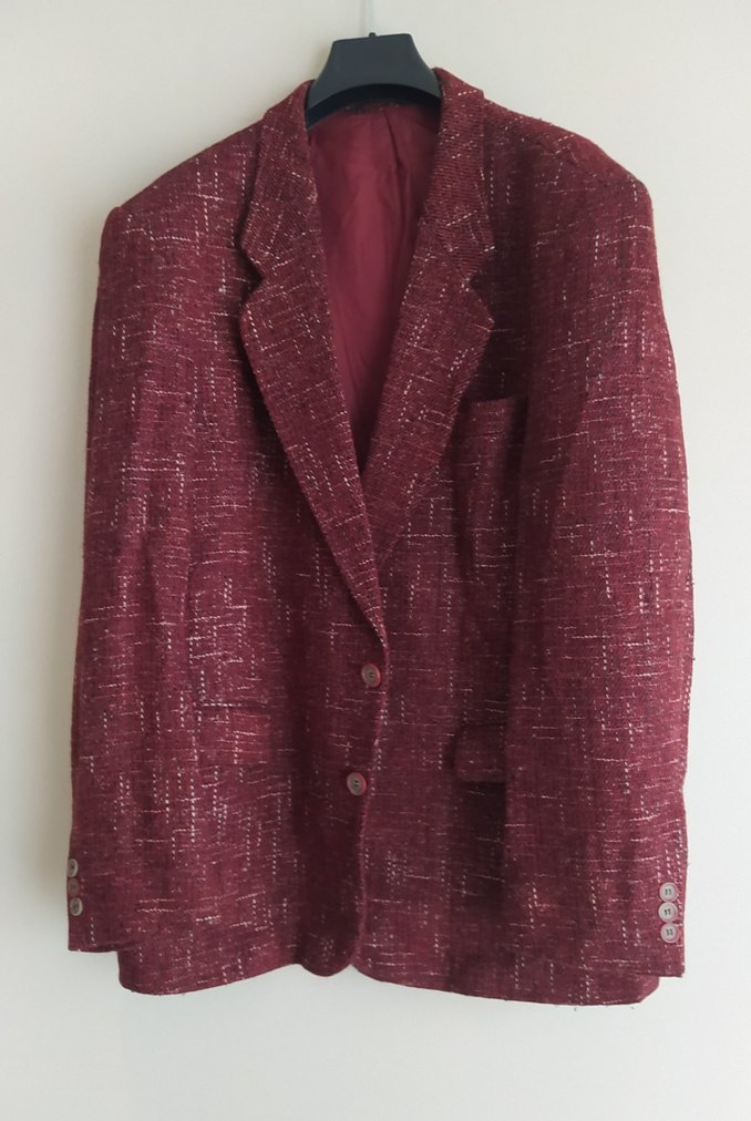 Erkek Bordo Düğmeli kalın Ceket - Görsel 2