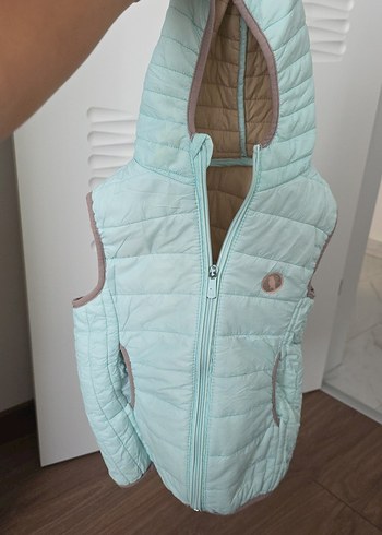 mint yeşili Fermuarlı Yelek - Görsel 2