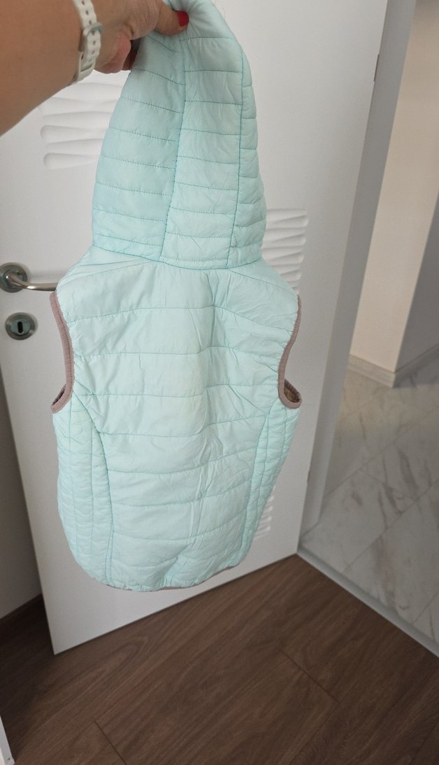 mint yeşili Fermuarlı Yelek - Görsel 4