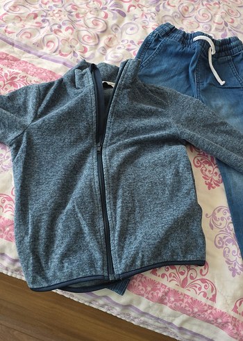 Mavi sweatshirt pantolon - Görsel 5