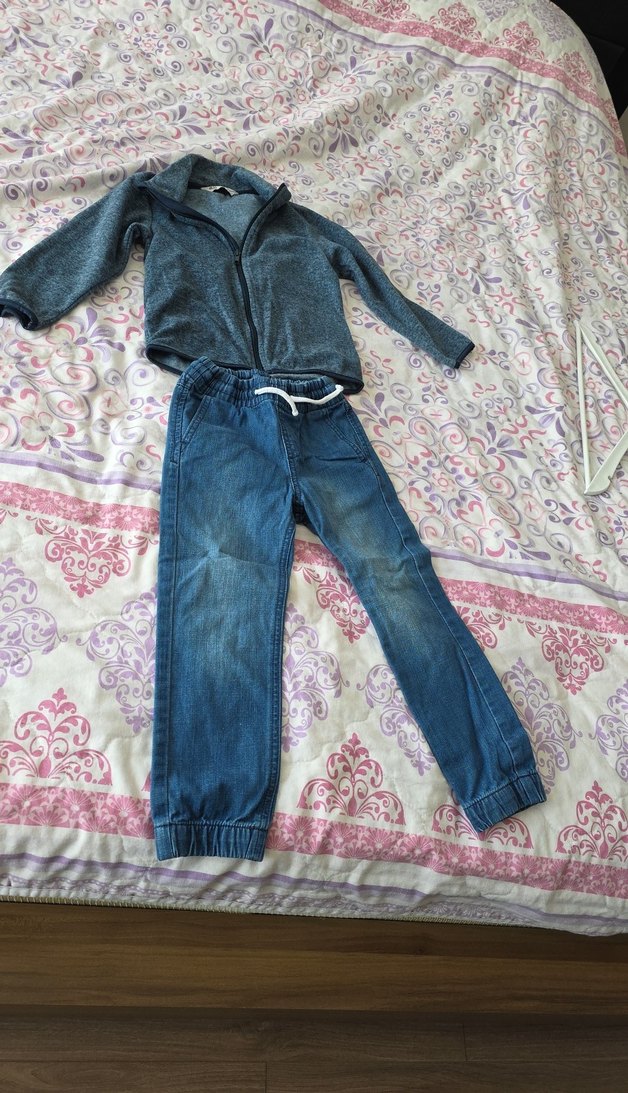 Mavi sweatshirt pantolon - Görsel 2