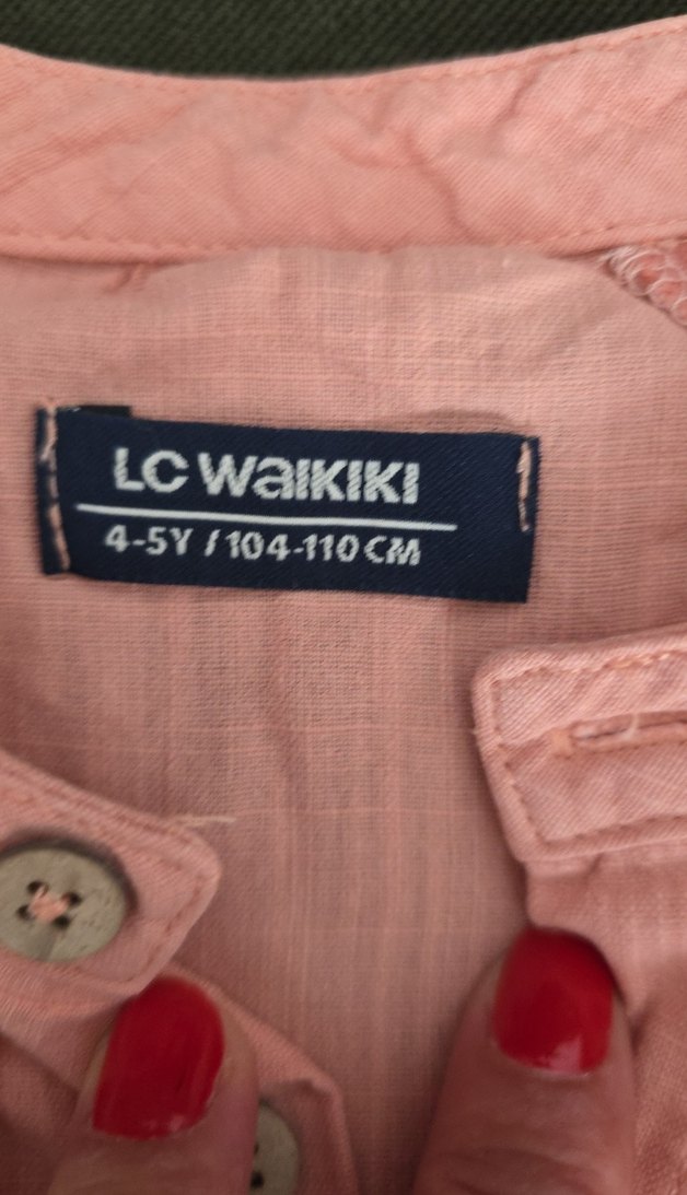 Erkek Çocuk Düğmeli Kısa Kollu Pamuklu gömlek - Görsel 4