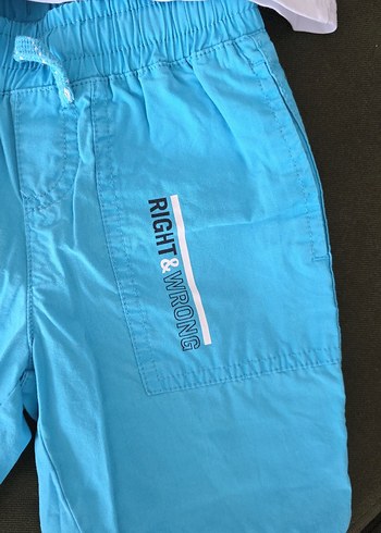 Mavi Erkek Bebek Kısa Kollu Takım - Görsel 2