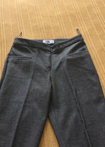 Kadın Gri Kışlık Kumaş Pantolon - Görsel 4