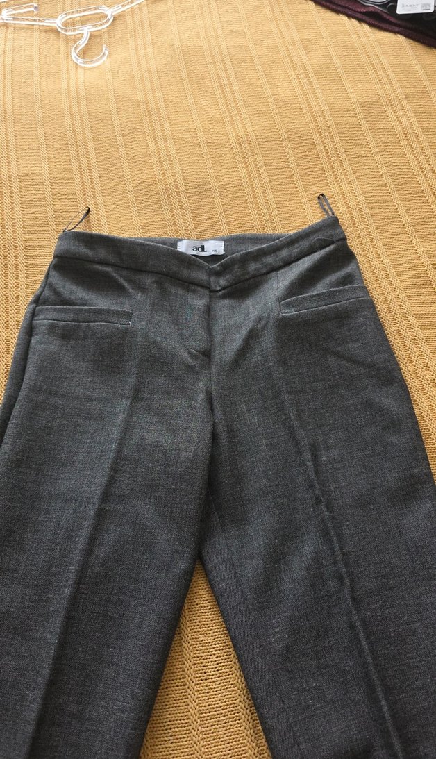 Kadın Gri Kışlık Kumaş Pantolon - Görsel 4