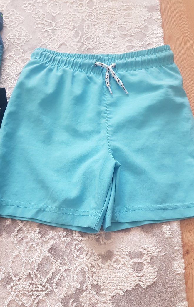 Erkek Çocuk Lacivert ve Turkuaz Mayo Şortları - Görsel 2