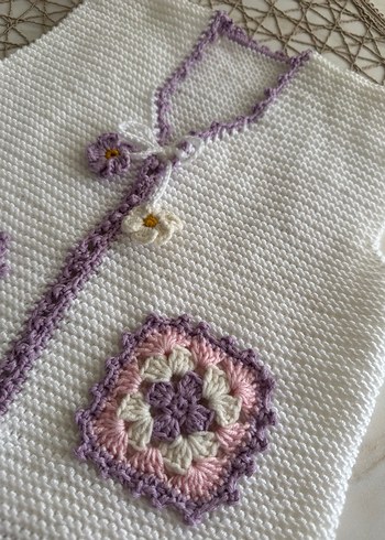 Örgü Kız Yeleği - Görsel 3