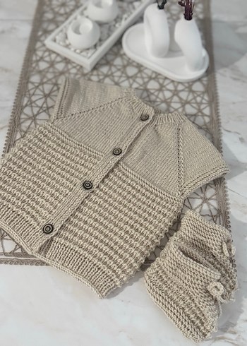 Örgü Bebek Erkek Takımı - Görsel 3