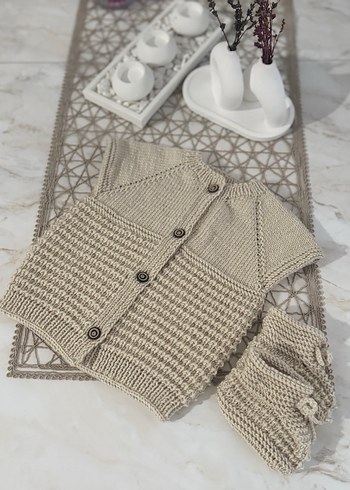 Örgü Bebek Erkek Takımı - Görsel 2