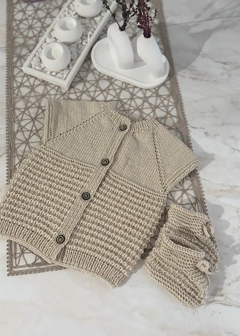 Örgü Bebek Erkek Takımı - Görsel 6