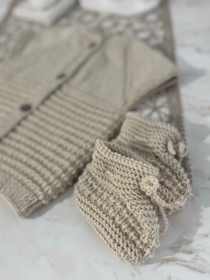 Örgü Bebek Erkek Takımı - Görsel 5