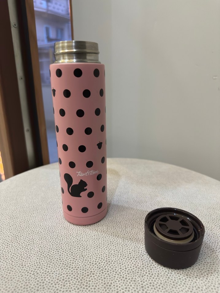 Pembe Puantiyeli Termos - Görsel 2