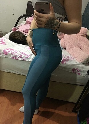 s Beden yeşil Renk spor taytı