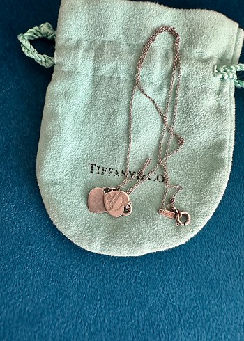 Tiffany & Co. Pembe Mini Zincir Kolye - Görsel 3