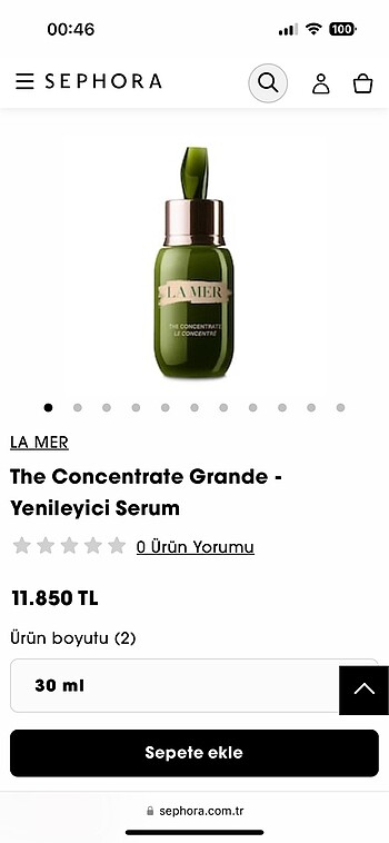 La mer yüz serum