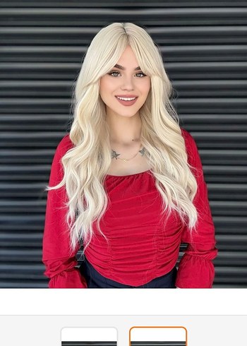 Platin peruk Kadın Saç Aksesuarı - Görsel 2