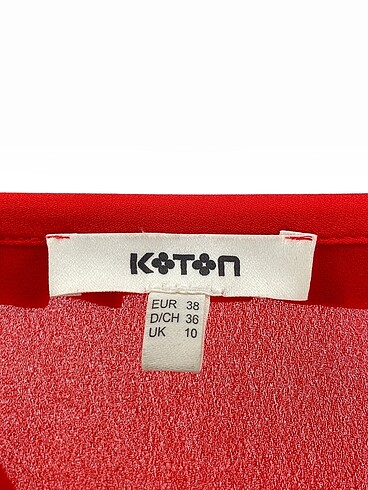 38 Beden kırmızı Renk Koton Gömlek %70 İndirimli.