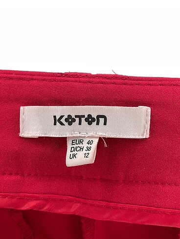 40 Beden kırmızı Renk Koton Kumaş Pantolon %70 İndirimli.
