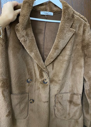 Suni kürk mont - Görsel 3