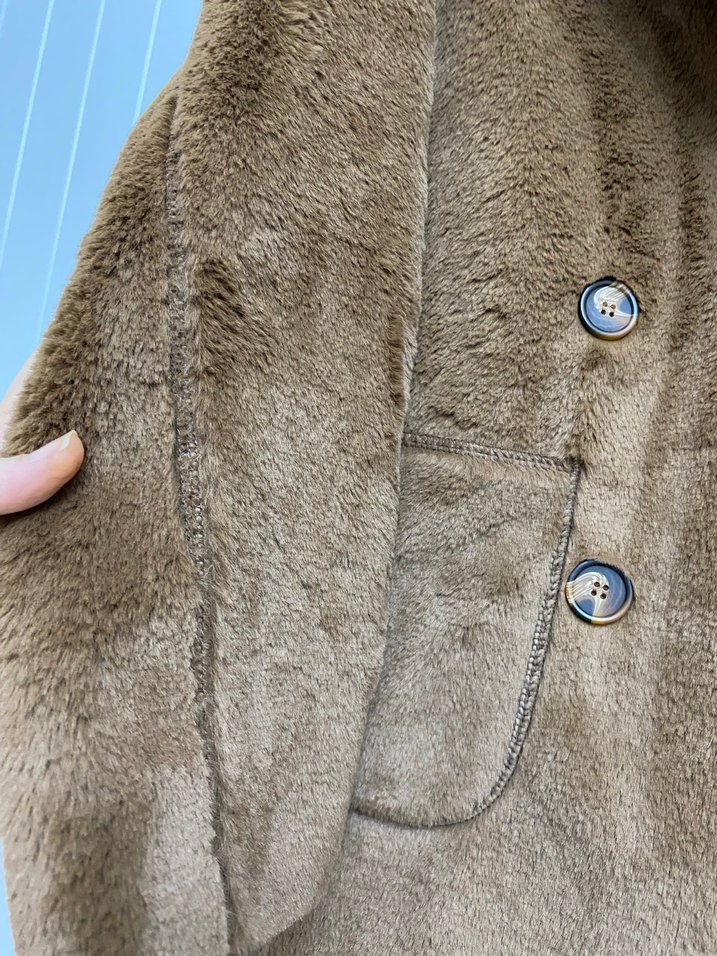 Suni kürk mont - Görsel 2