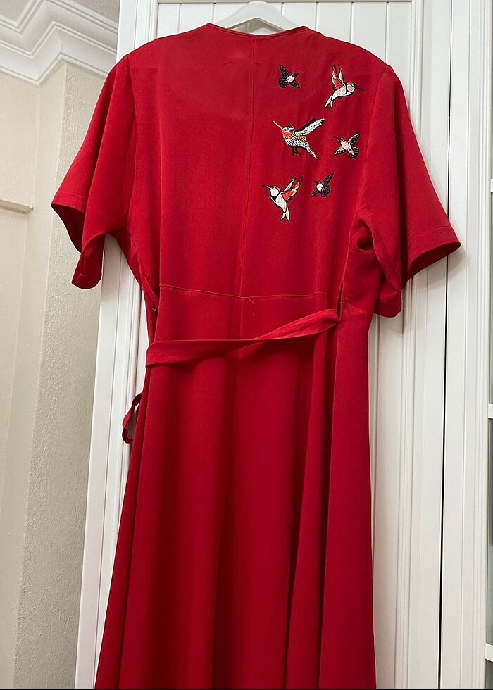 Kırmızı elbise - Görsel 3