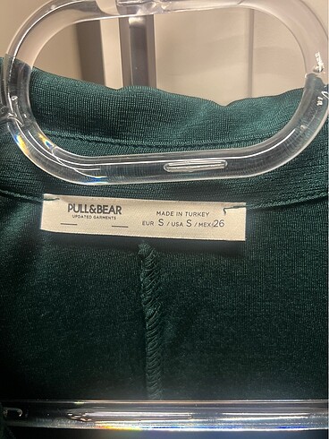Pull and Bear Yeşil mini elbise