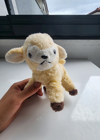 Bej Peluş Kuzu Oyuncak
