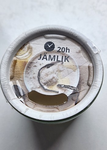 Ikea Beyaz Kavanozda Mum