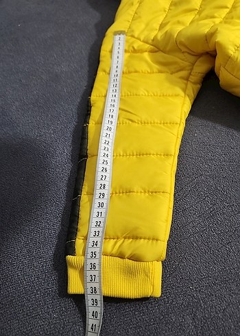 Sarı Fermuarlı Erkek Çocuk Mont - Görsel 4
