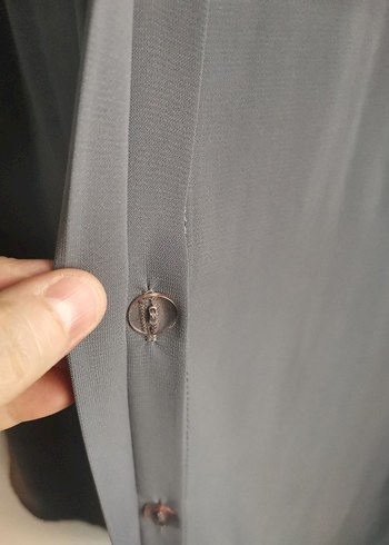 Zara Uzun Gri Kadın Elbise Yüksek Yakalı